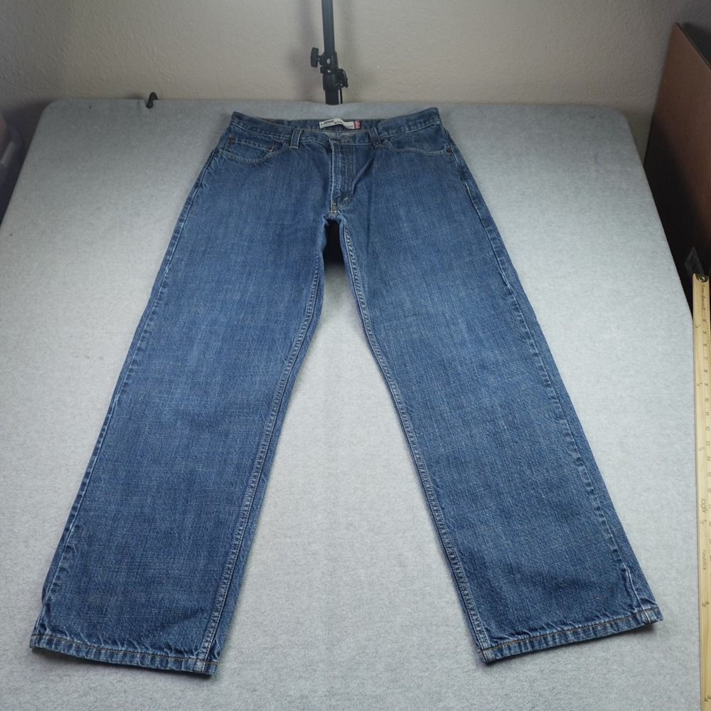 Levi's 569 Jeans Mens 36x32 (35x30.5) Blue Loose Straight Leg Denim